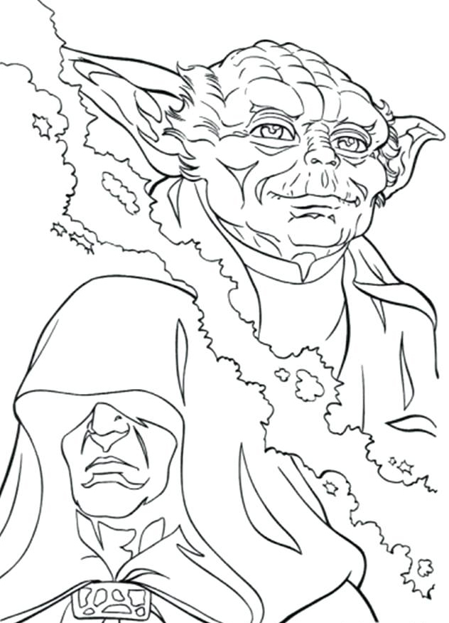 Star Wars Yoda Coloring Printable