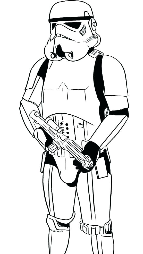 StarWars Stormtrooper Coloring Page