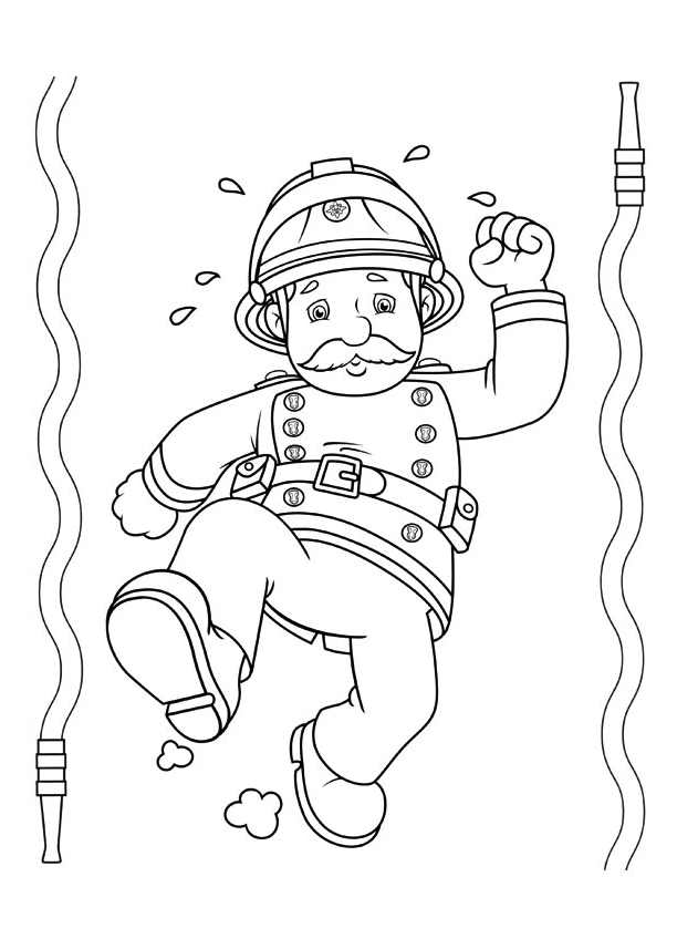Steele Fireman Sam Coloring Page
