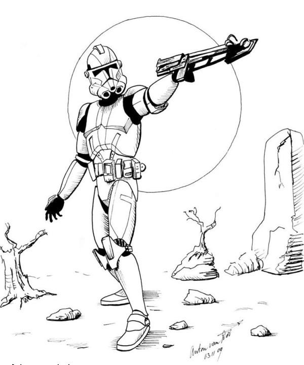 Stormtrooper Coloring Page