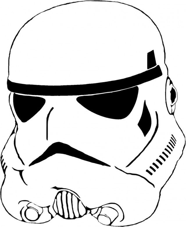 Stormtrooper Mask Coloring Page
