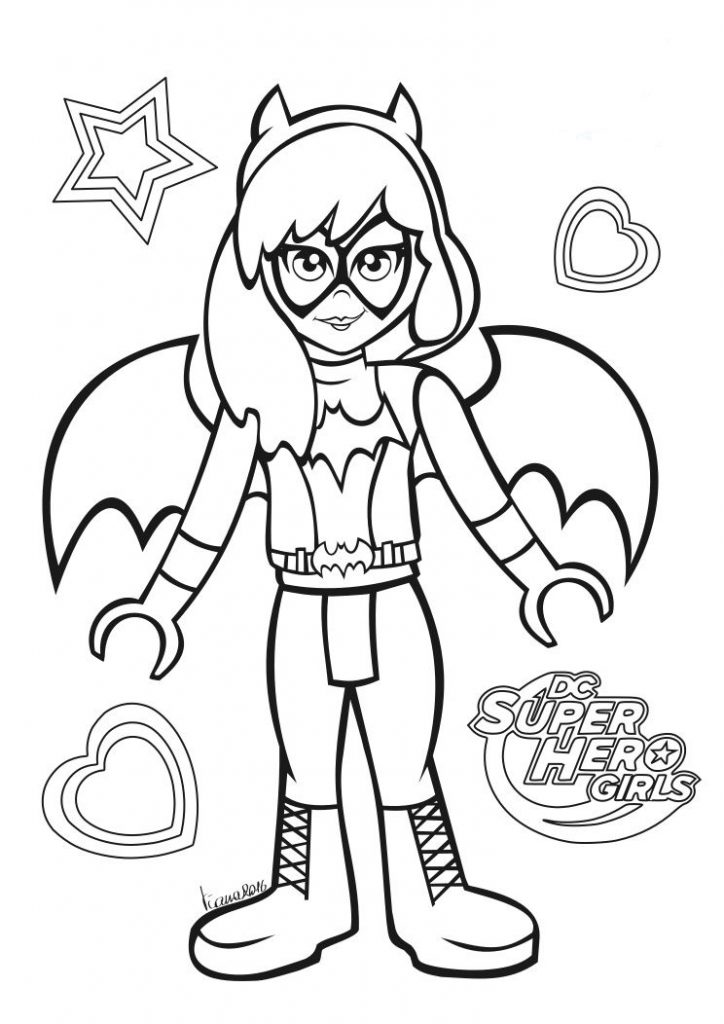 Super Girls Coloring Page Teens