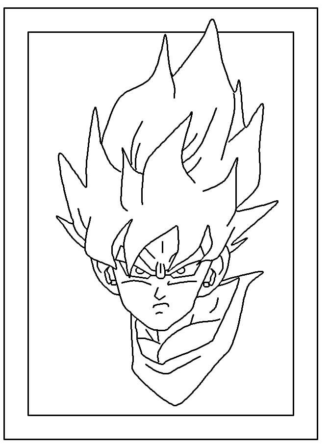 Super Saiyan Goku - Dragon Ball Z Coloring Pages