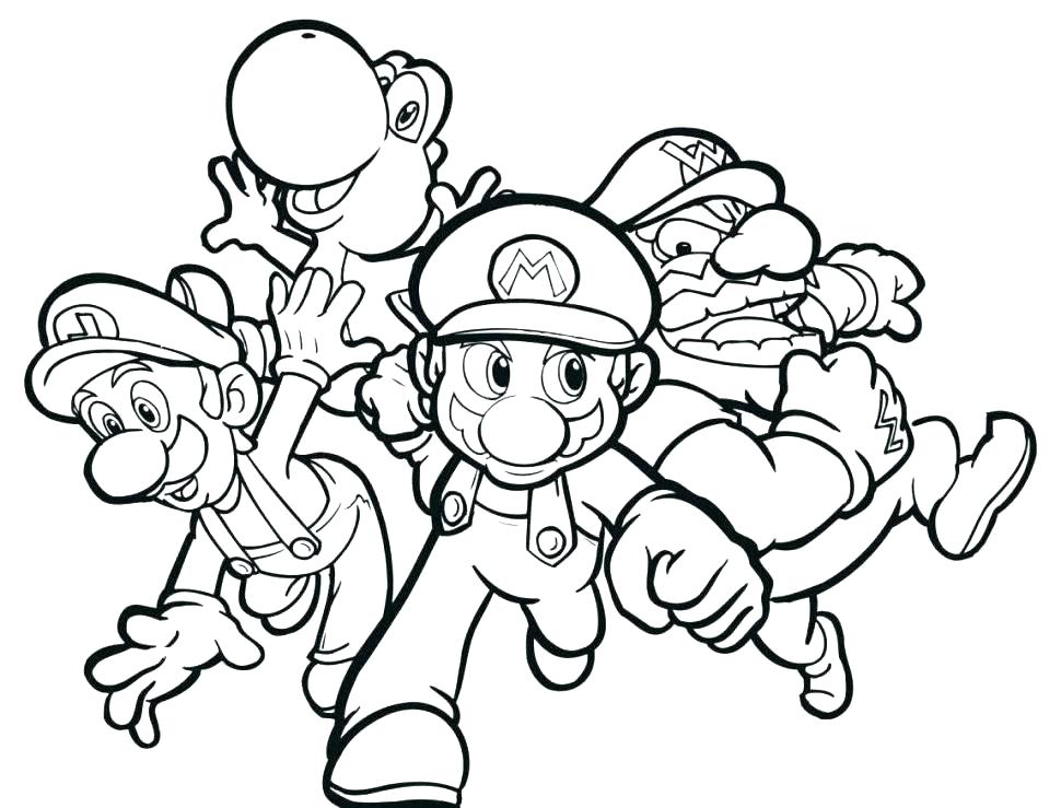 Superhero Coloring Pages - Mario