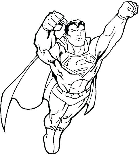 Superhero Coloring Pages - Superman