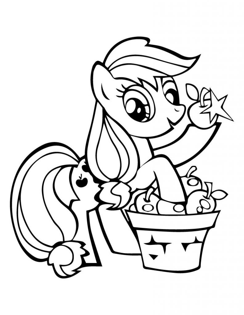 Applejack Coloring Page