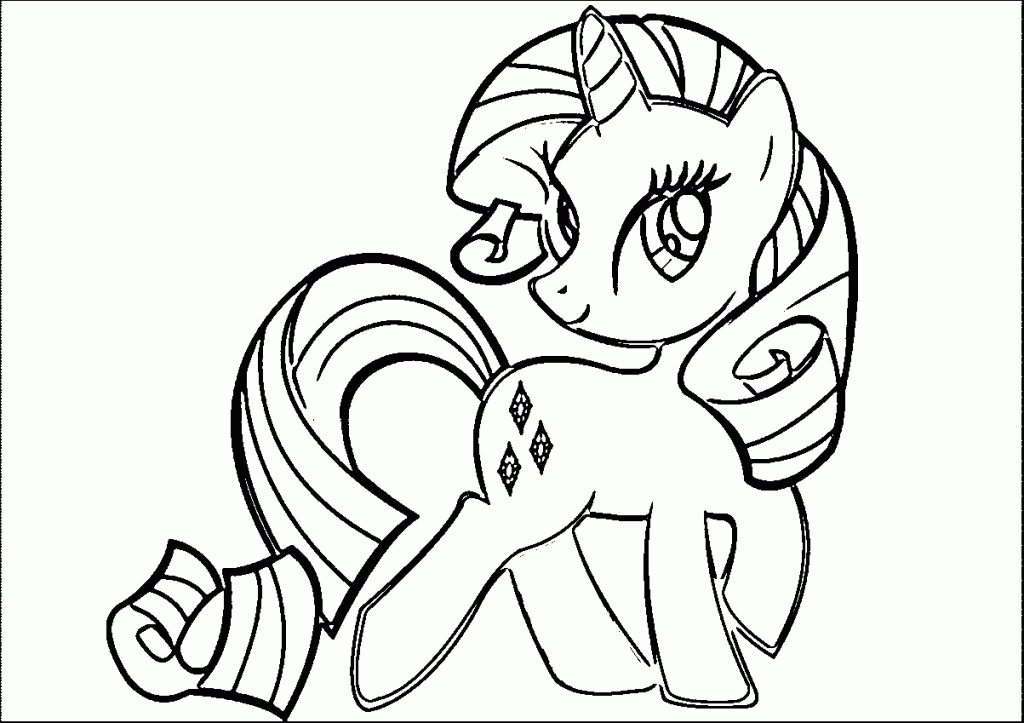 Sweet Rarity Coloring Pages
