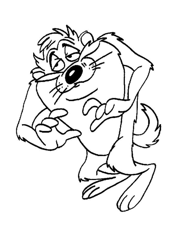 Tasmanian Devil Coloring Pages