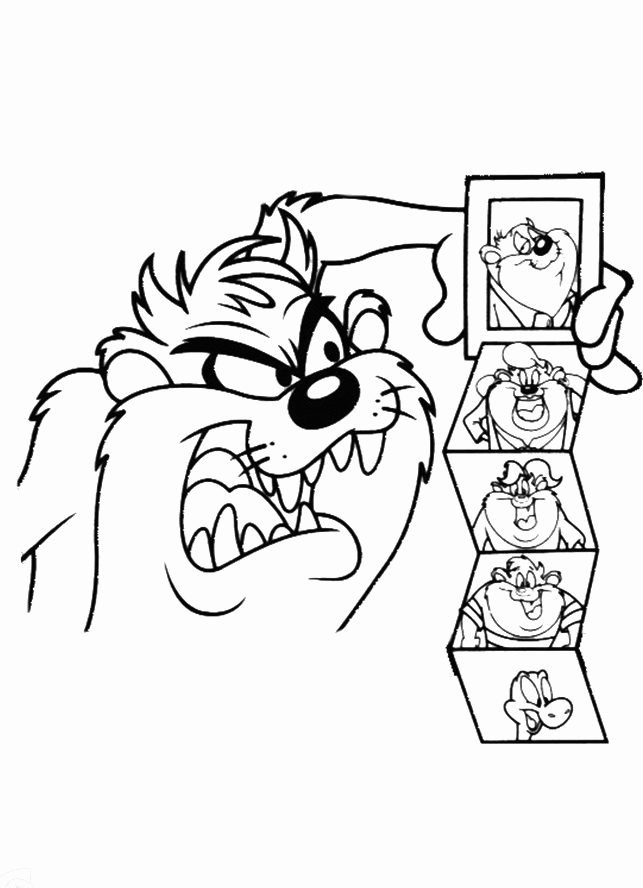 Tasmanian Devil Photos Coloring Pages