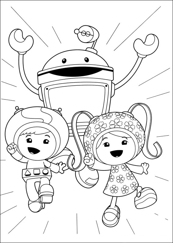 Team Umizoomi Characters Coloring Pages