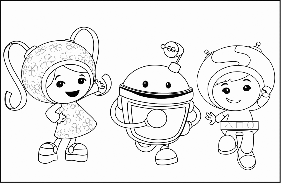 Team Umizoomi Coloring Page