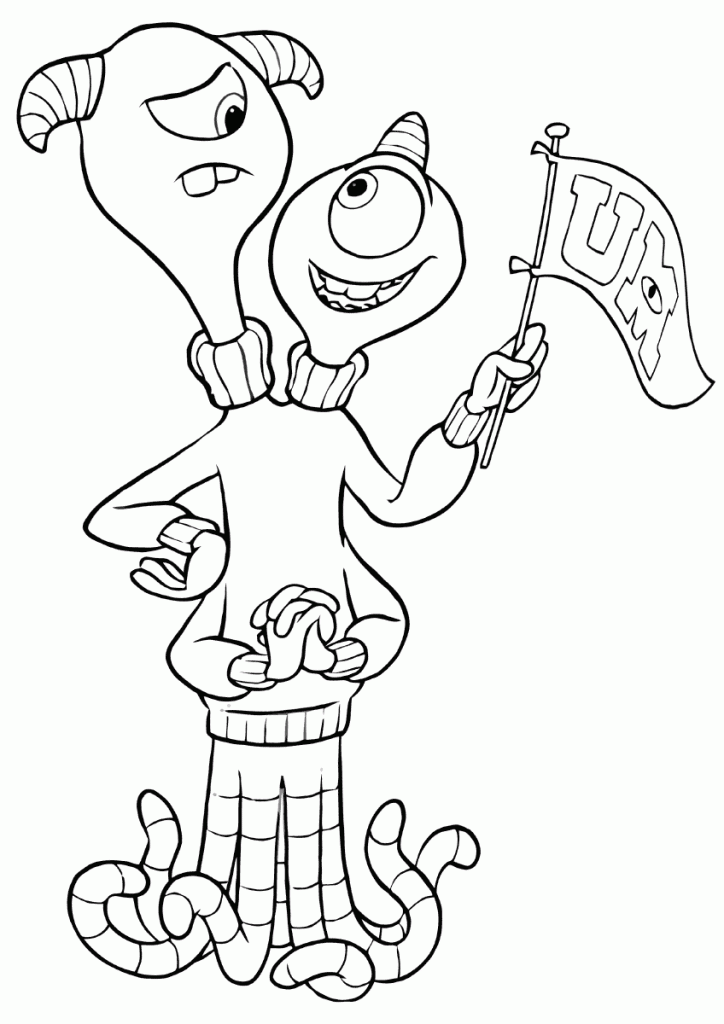 Terry Monsters University Coloring Page