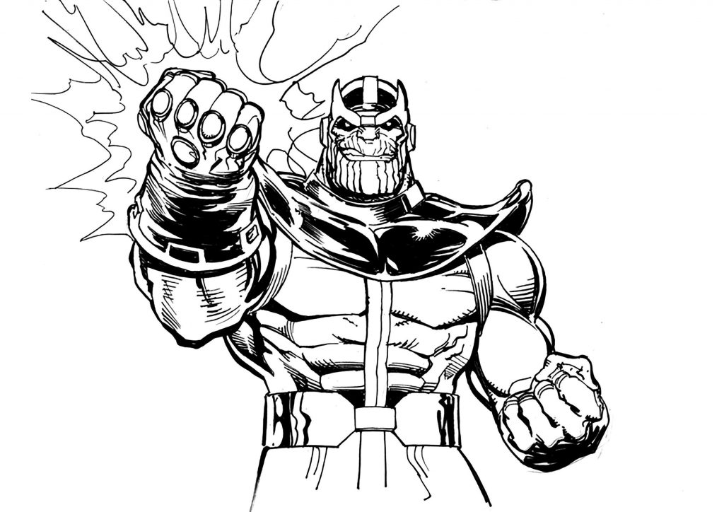 Thanos Comic Book Coloring Pages