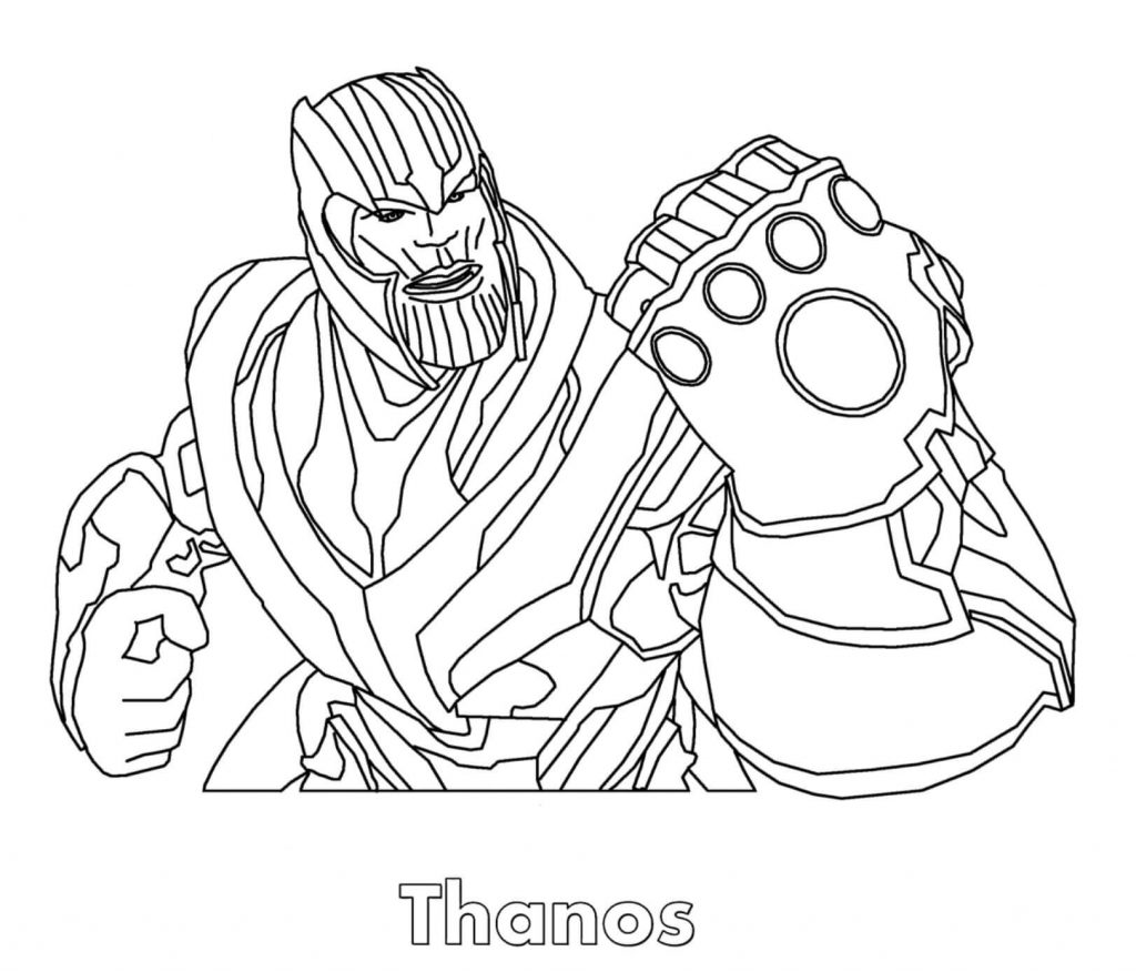 Thanos Guardians of the Galaxy Coloring Page