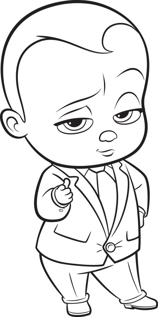 The Boss Baby Coloring Page