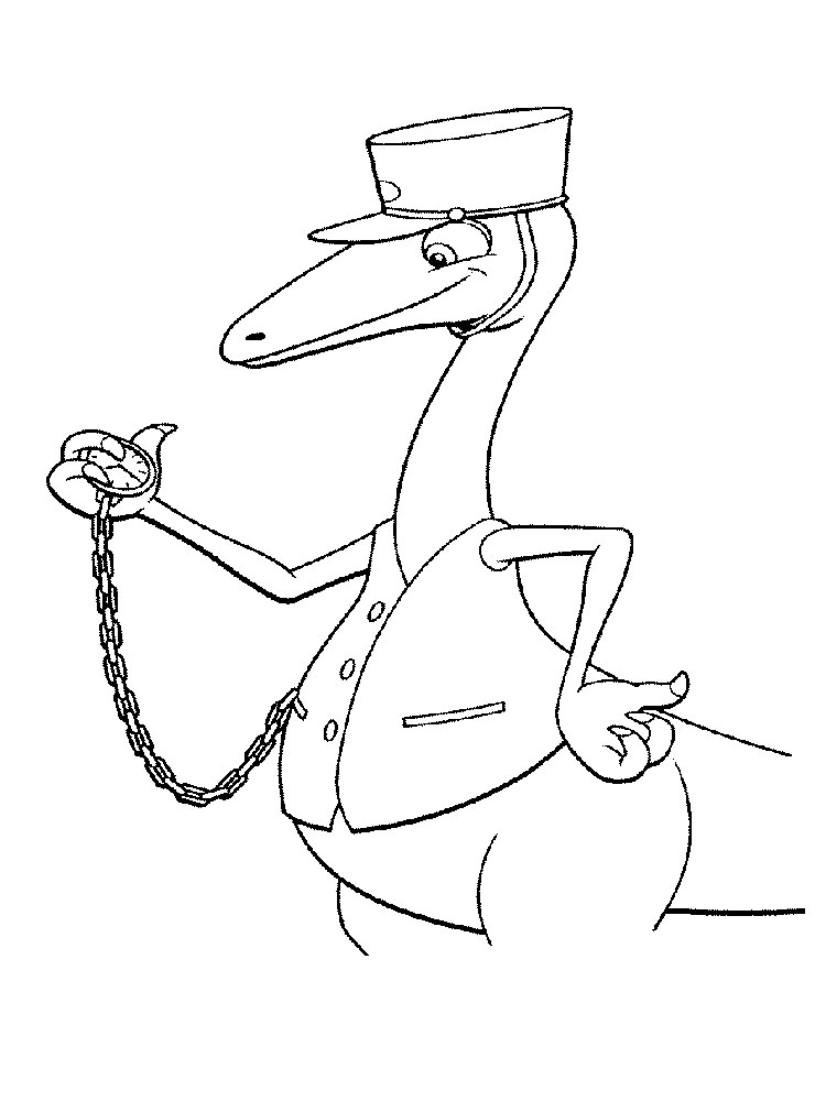 The Conductor - Dinosaur Train Coloring Pages