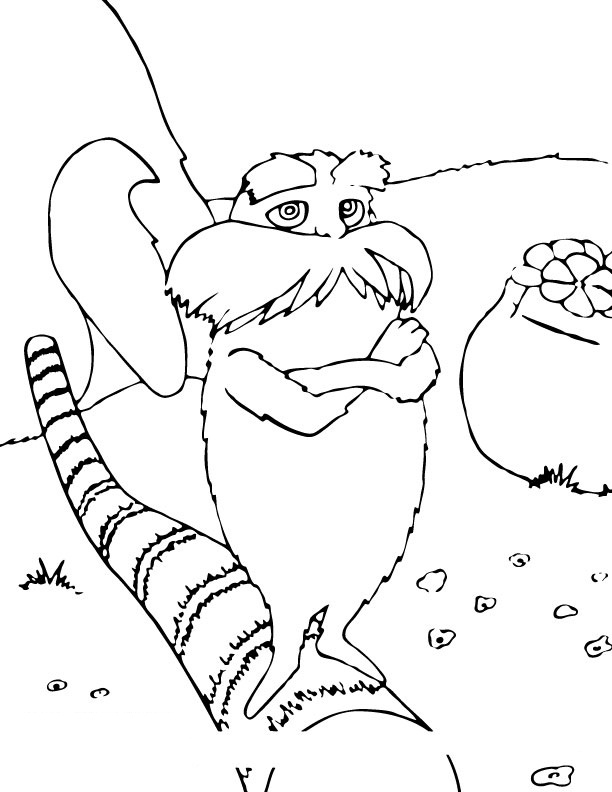 The Lorax Coloring Page