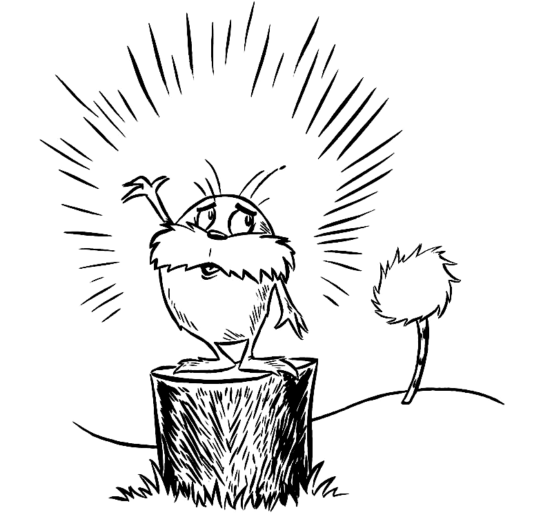 The Lorax Coloring Pages Free