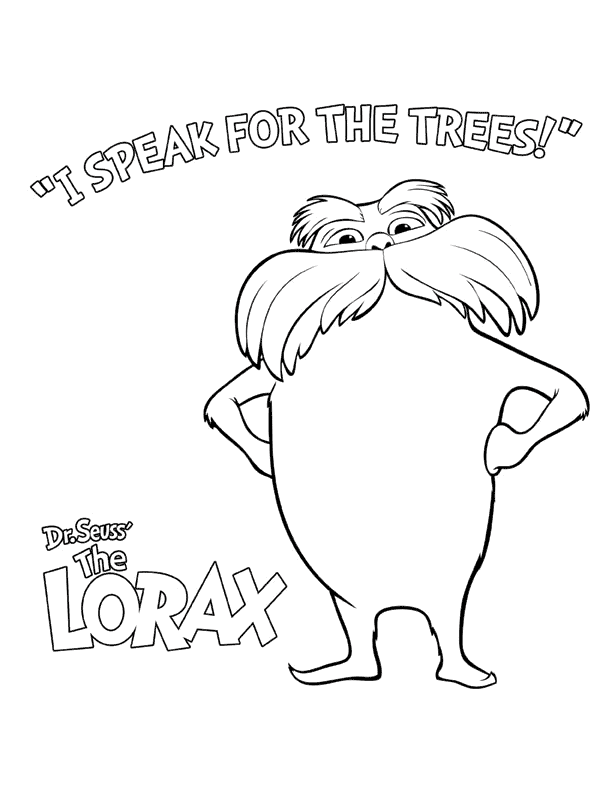 The Lorax Coloring Pages