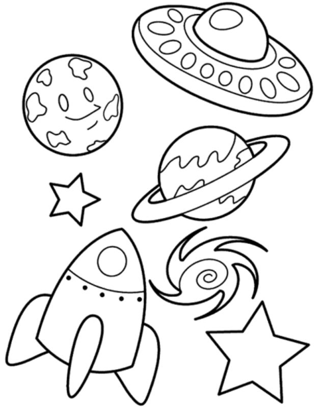 Things In The Solar System Coloring Pages