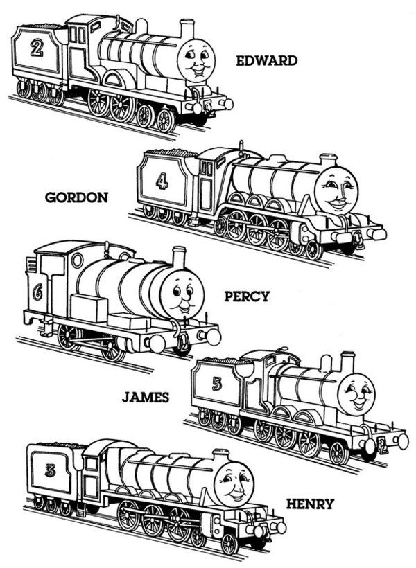 Thomas Character Coloring Pages