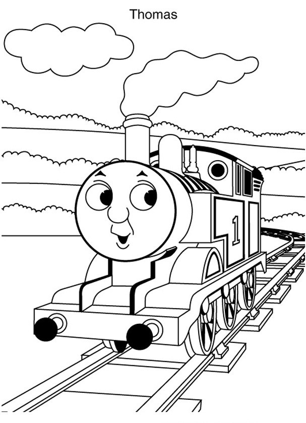 Thomas The Tank Engine Printable Coloring Page