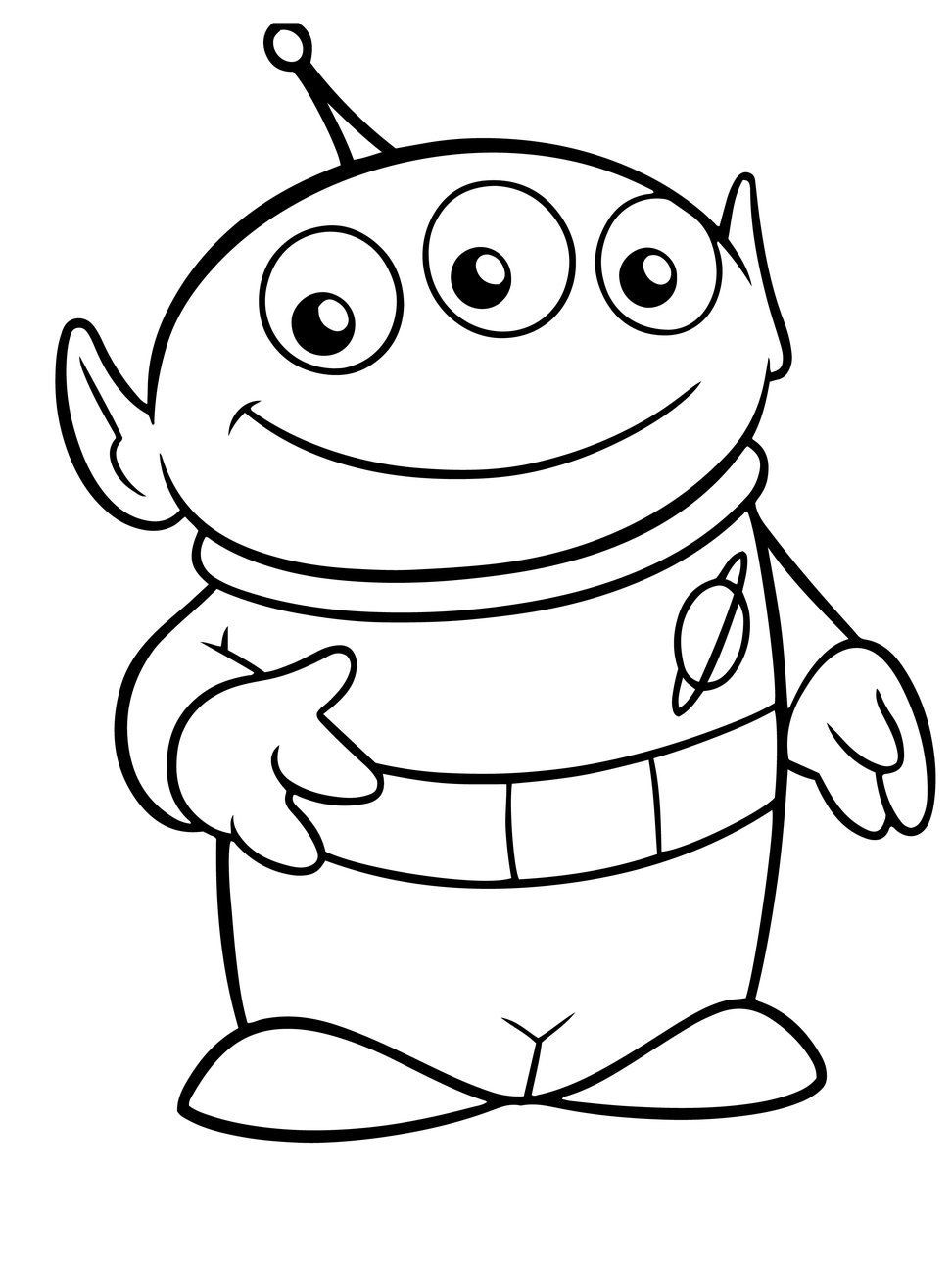 Toy Story Alien Coloring Page
