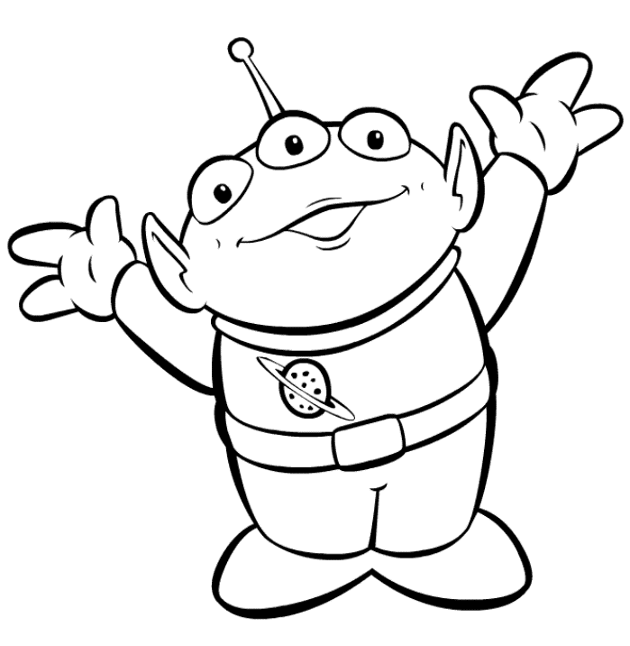 Toy Story Aliens Coloring Page
