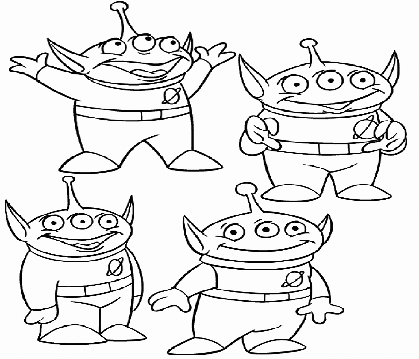 Toy Story Aliens Coloring Pages