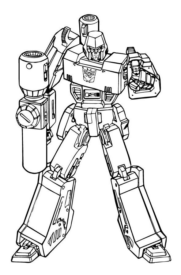 Transformers Megatron Coloring Page