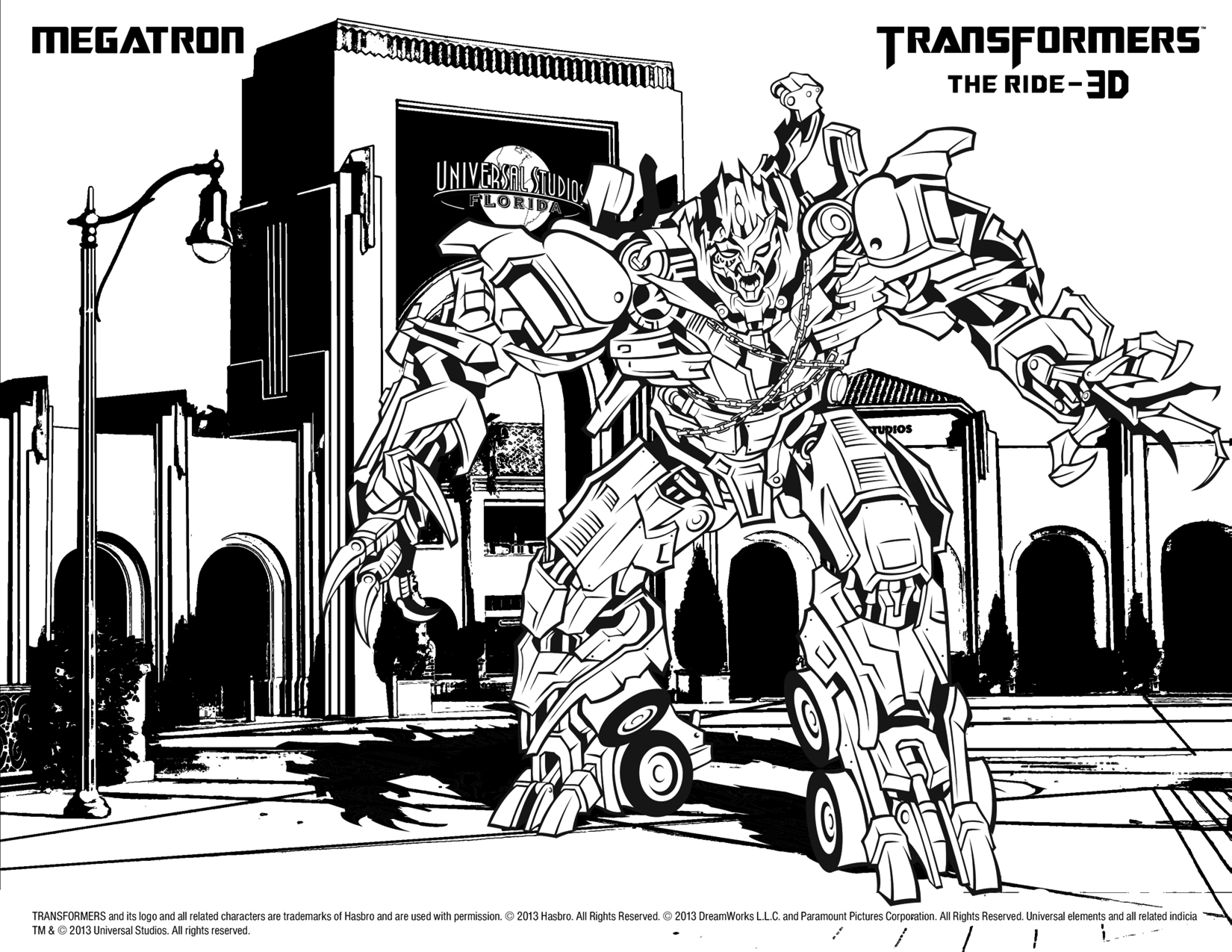 Transformers Megatron Coloring Pages