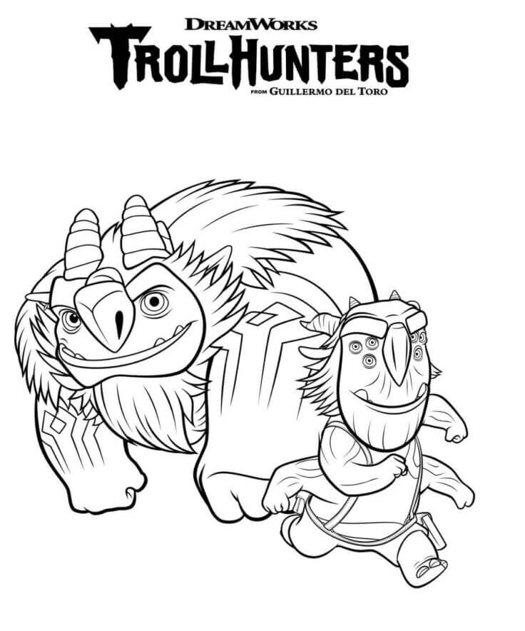 Troll Hunters Poster Coloring Pages