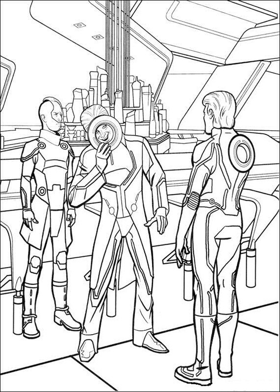 Tron Coloring Pages Images