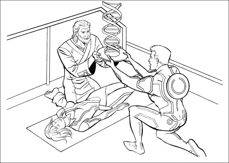 Tron Coloring Pages Printable