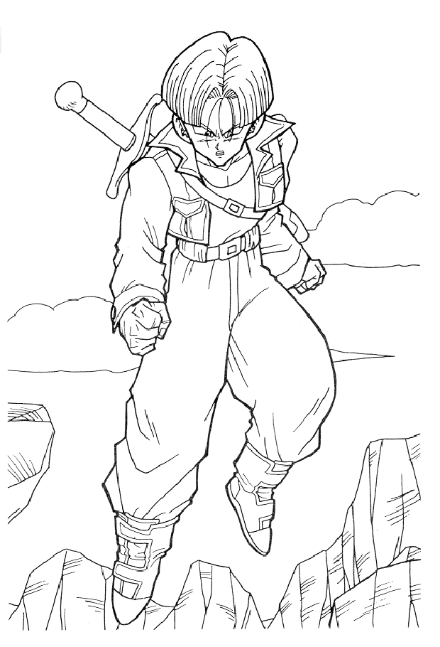 Trunks- Dragon Ball Z Coloring Pages