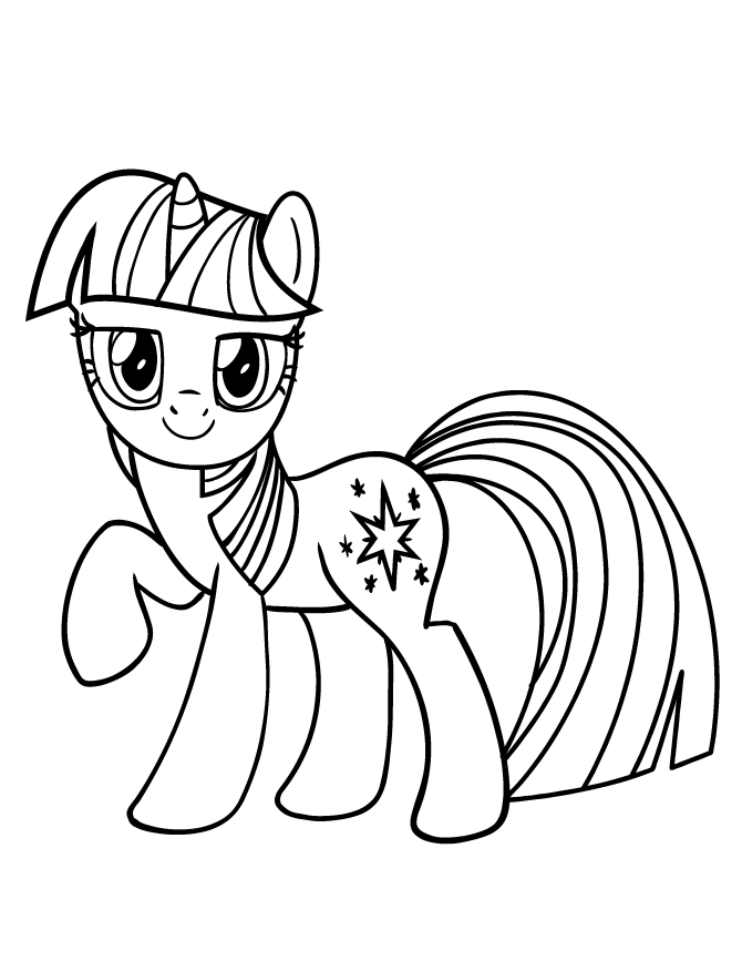 Twilight Sparkle Printable Coloring Pages