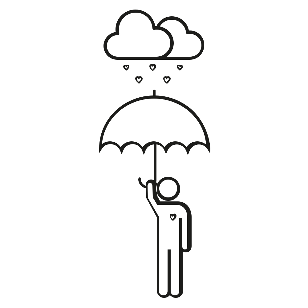 Umbrella Icon Coloring Page
