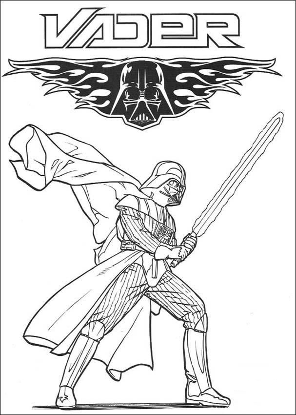Vader Coloring Page