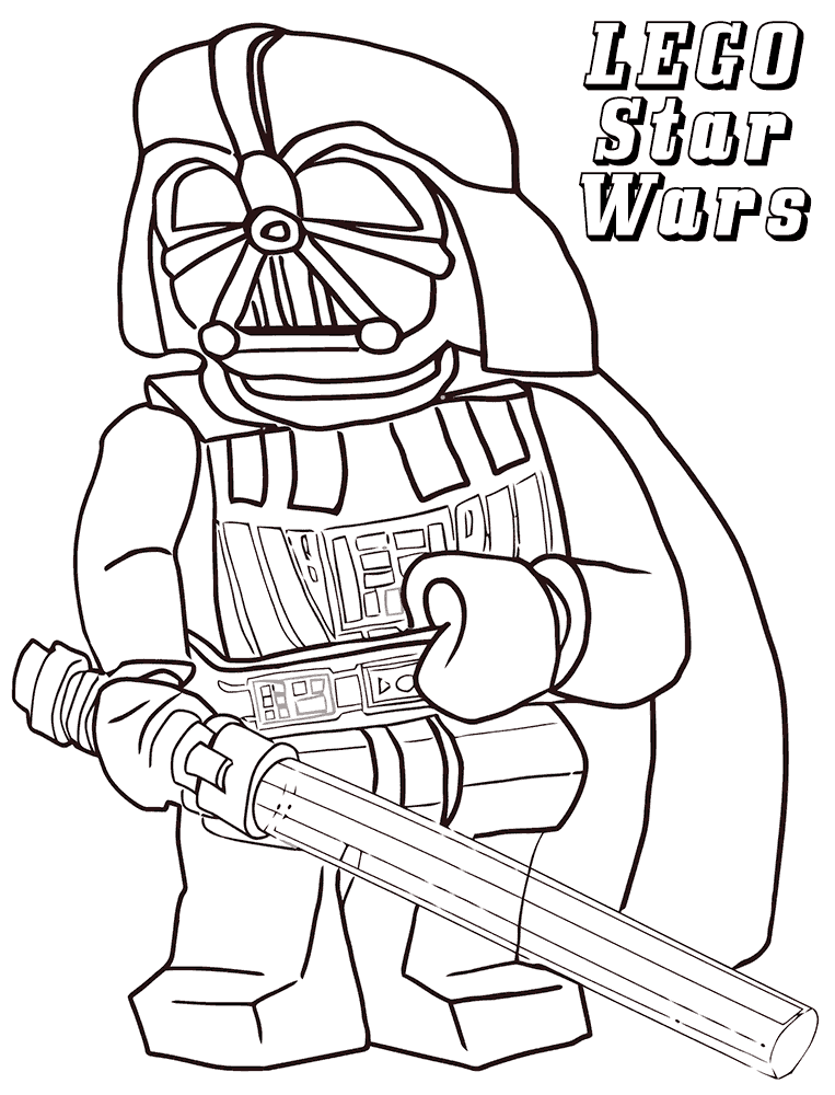 Vader Lego Star Wars Coloring Pages