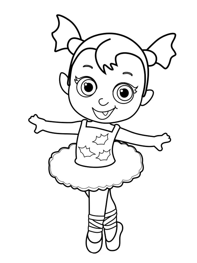 Vampirina Ballerina Coloring Page