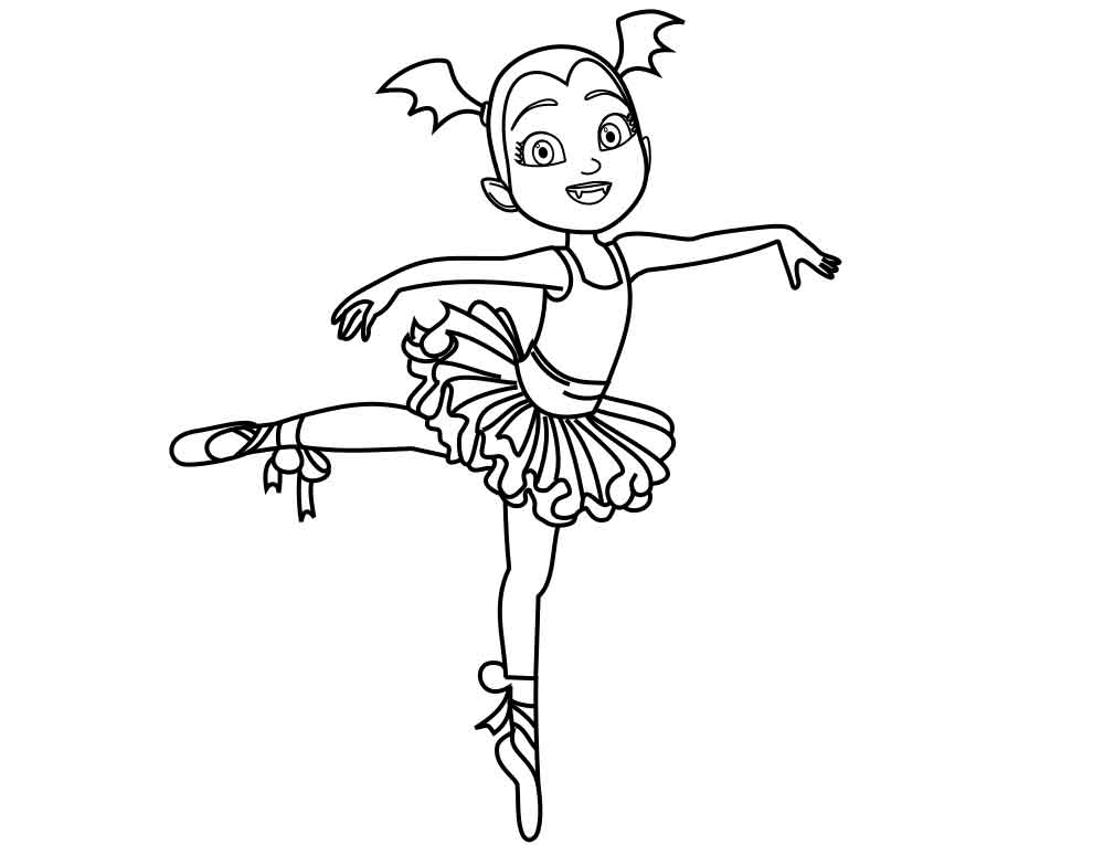 Vampirina Ballerina Coloring Pages