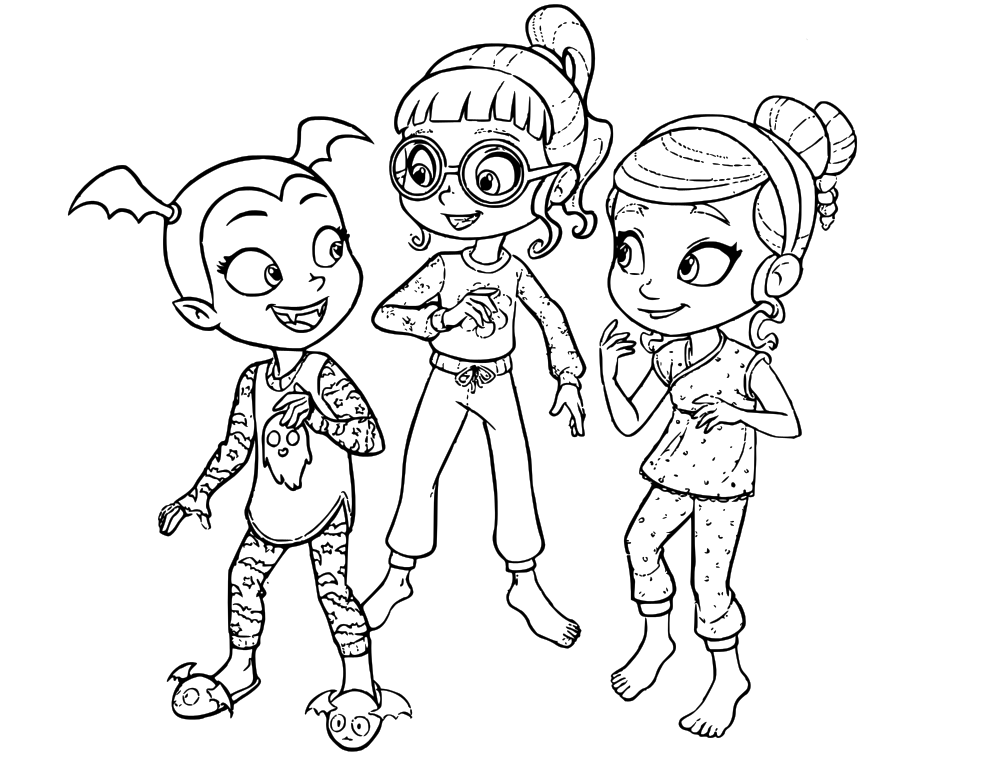 Vampirina Ghoul Girls Coloring Pages