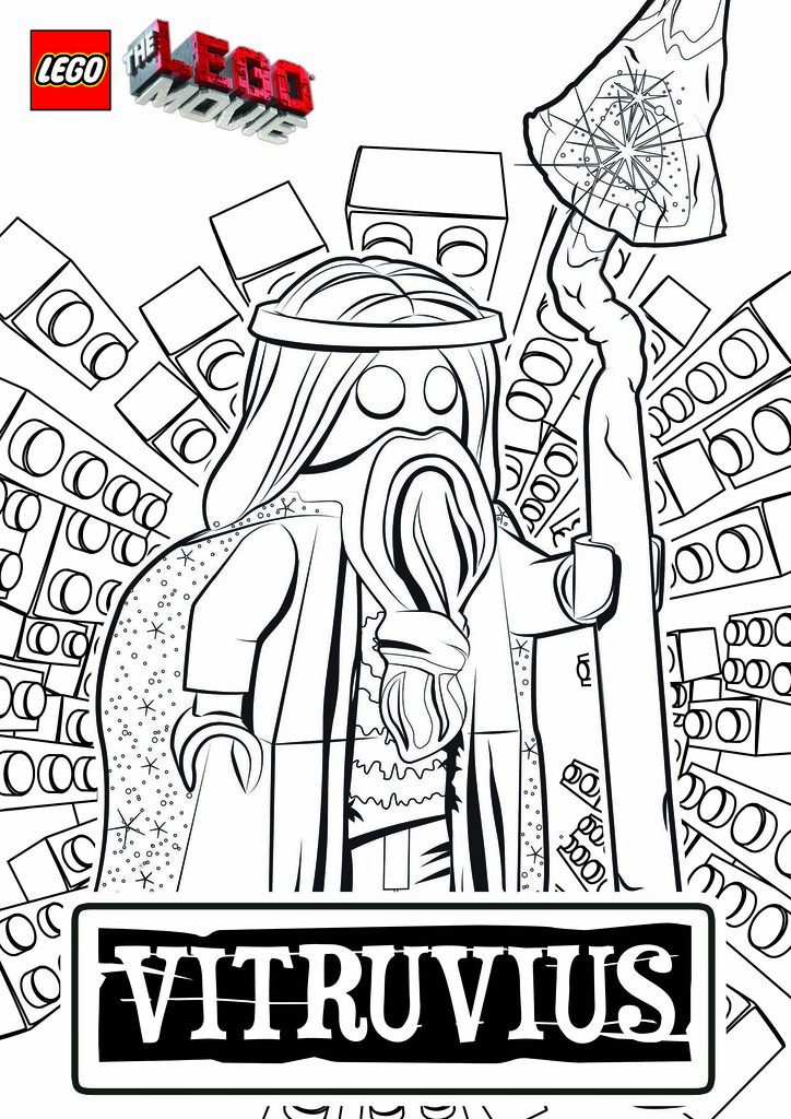 Vitruvius - Lego Movie Coloring Pages