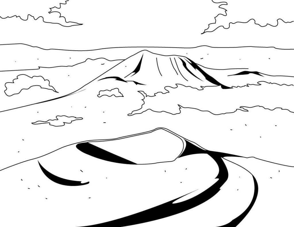 Volcano Coloring Pages To Print