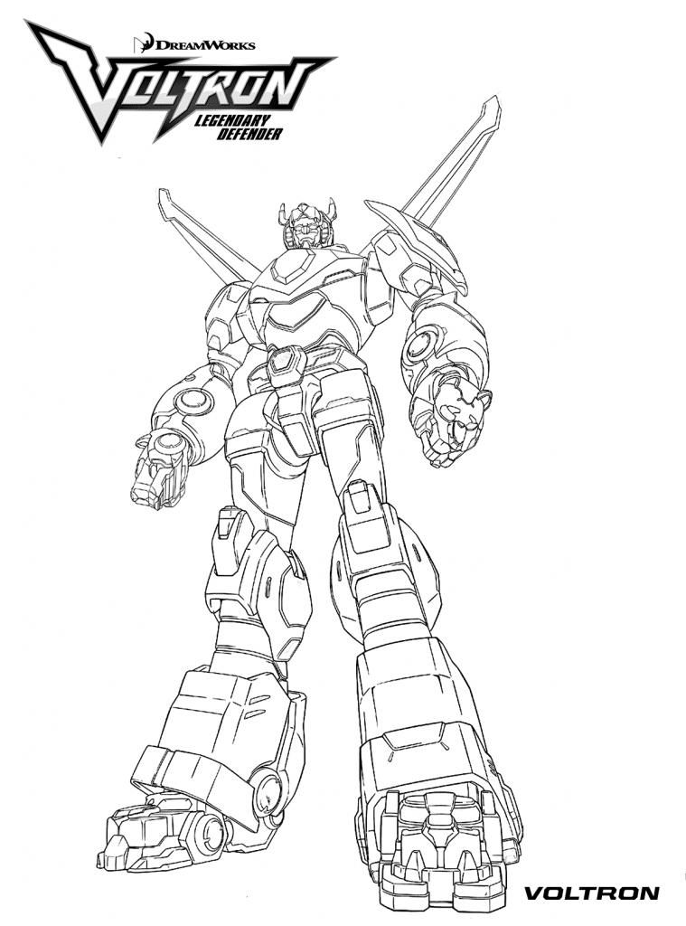Voltron Coloring Page