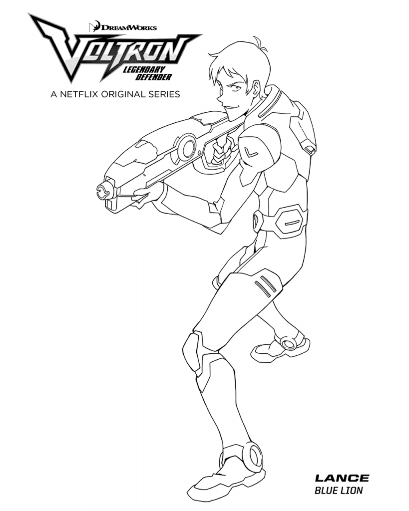 Voltron Lance Coloring Pages