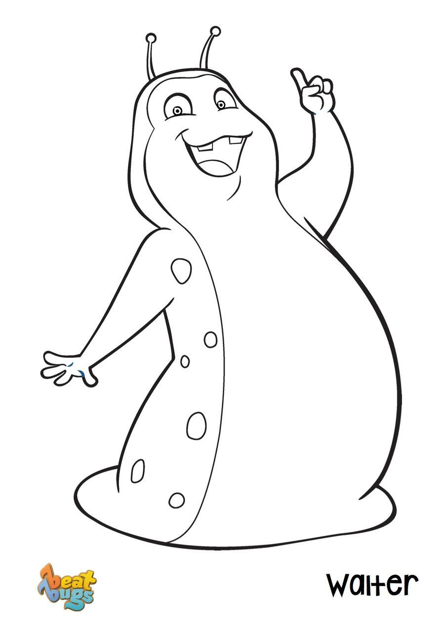 Walter Beat Bugs Coloring Pages