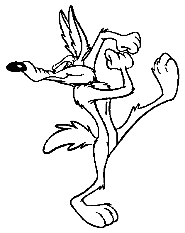 Wile E Coyote Coloring Page