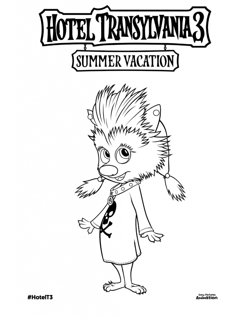 Winnie Hotel Transylvania Coloring Pages