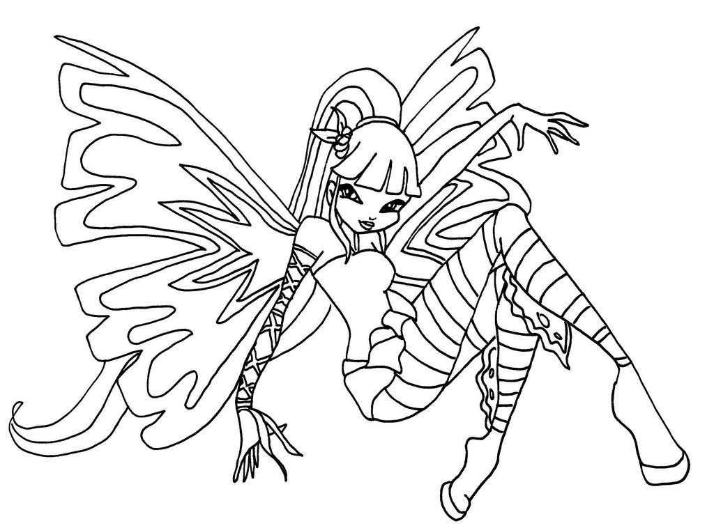 Winx Club Character Coloring Pages